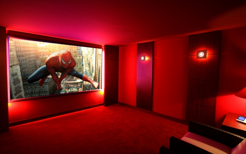 Salle cinéma privé cosy  vue avant