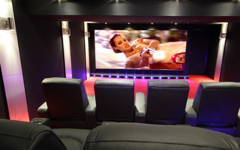 salle cinéma privée cinémascope vue écran