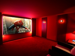 Salle cinéma privé cosy  vue avant