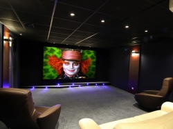 salle de cinéma privé panneau décor acoustiqu