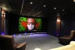 salle de cinéma privé panneau décor acoustiqu